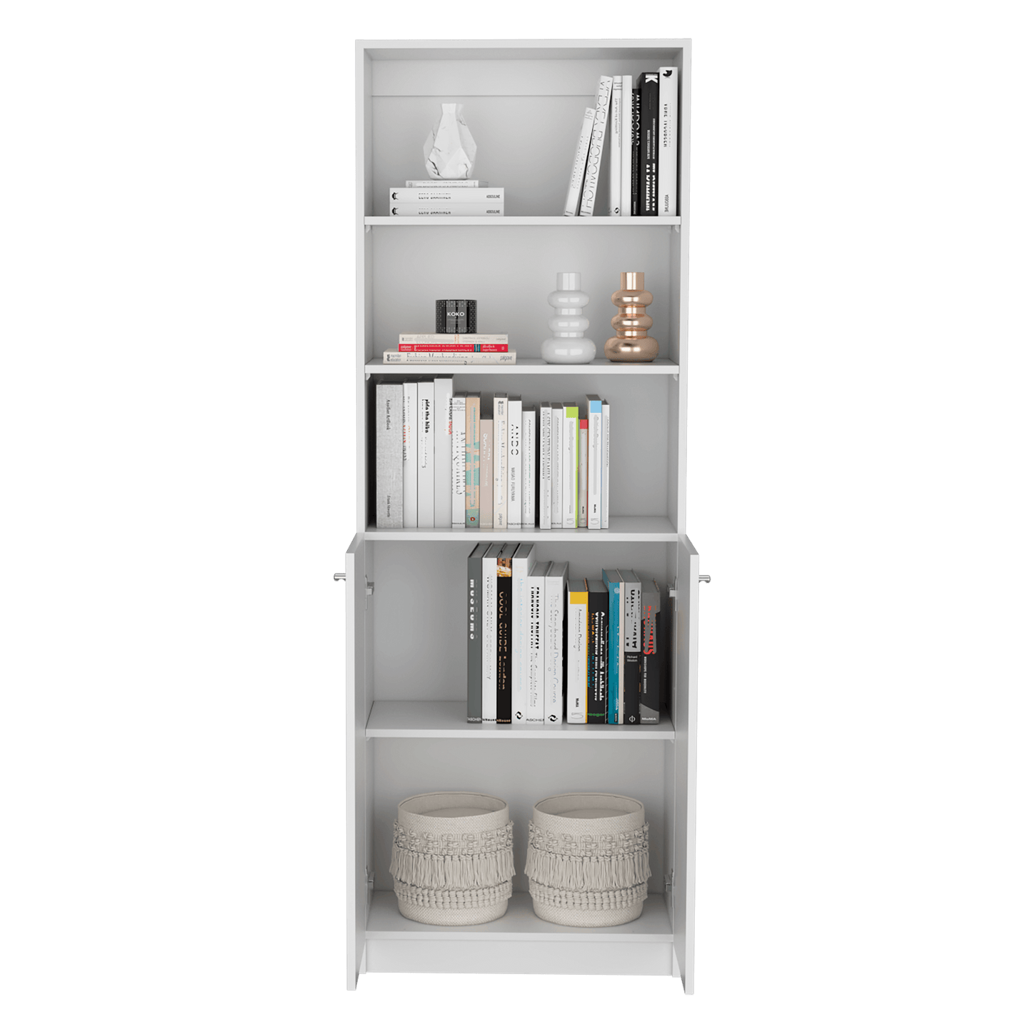 Combo de Bibliotecas Home Eco, Blanco, Incluye Tres Bibliotecas. - VIRTUAL MUEBLES