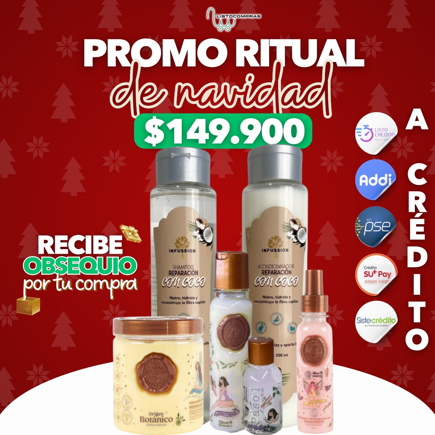 ✨ KIT RITUAL CAPILAR REPARADOR Y ALISANTE NATURAL – KERATINA + COCO 🌴