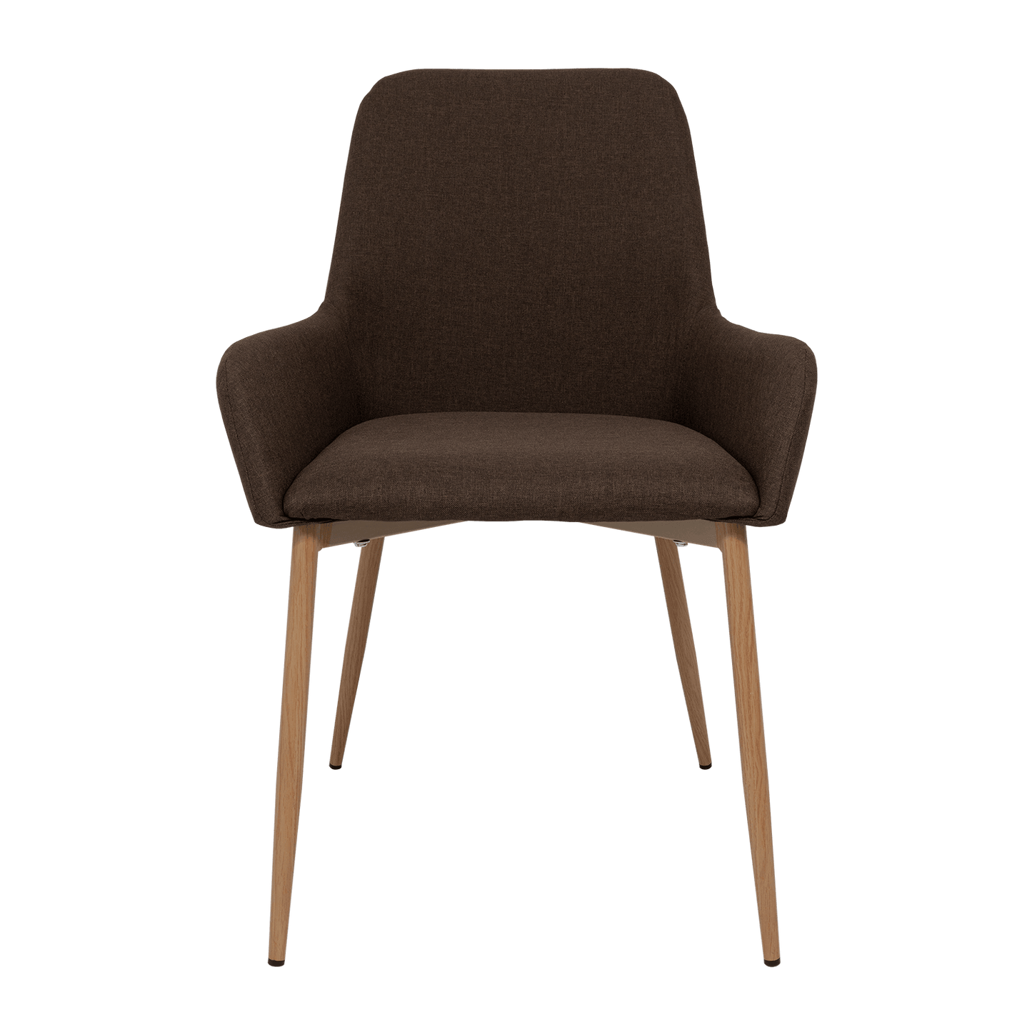 Sillas Clásicas Concept X2, Chocolate y Café Claro, con Cómodo Espaldar - VIRTUAL MUEBLES