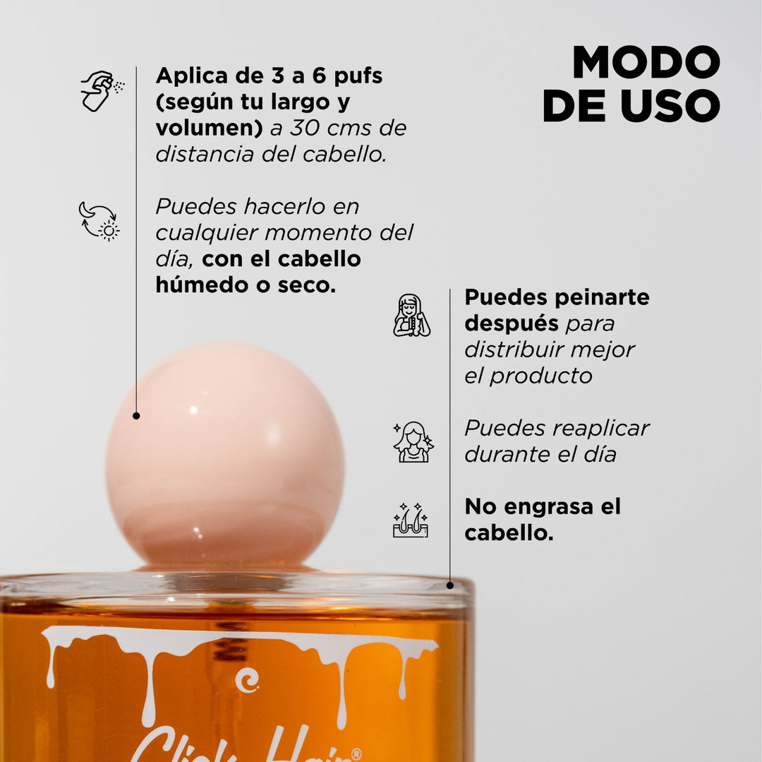 Perfume capilar de miel brillo intenso 100ml