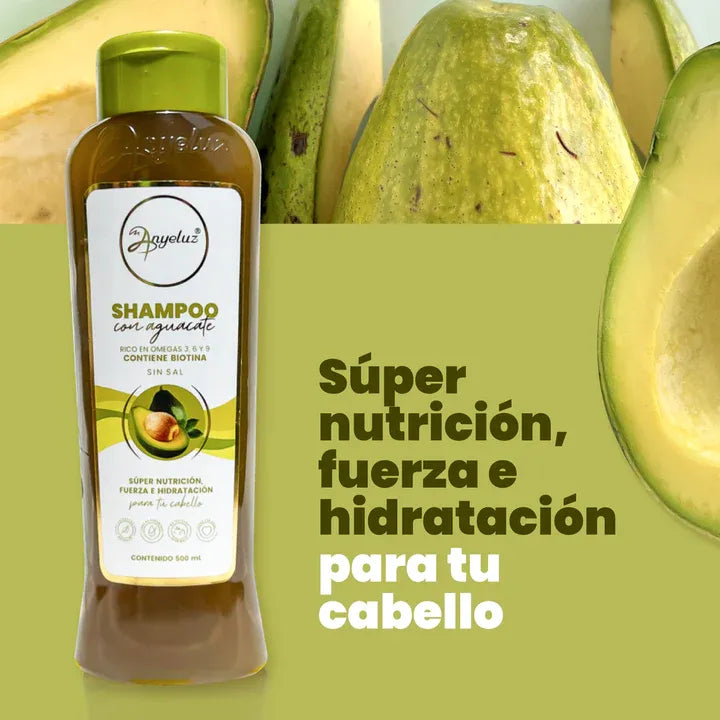 SHAMPOO CON AGUACATE  ANYELUZ X 500 ML