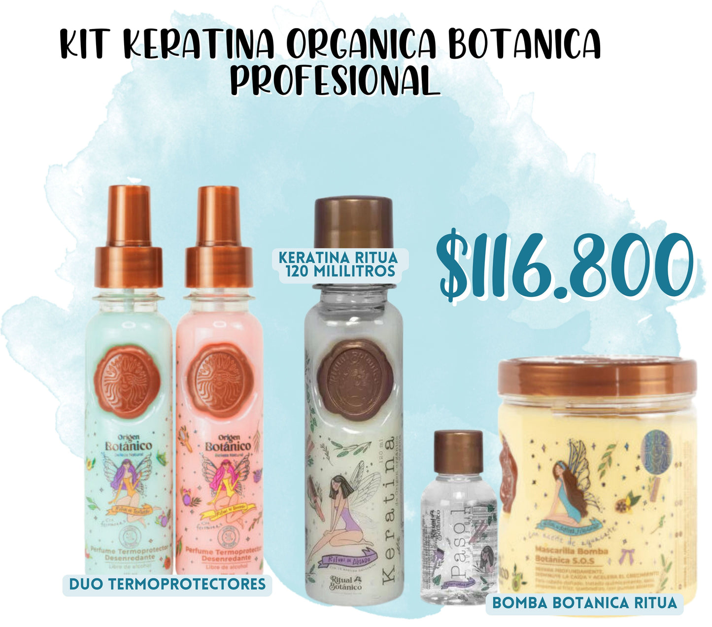 KIT KERATINA ORGANICA BOTANICA  PROFESIONAL