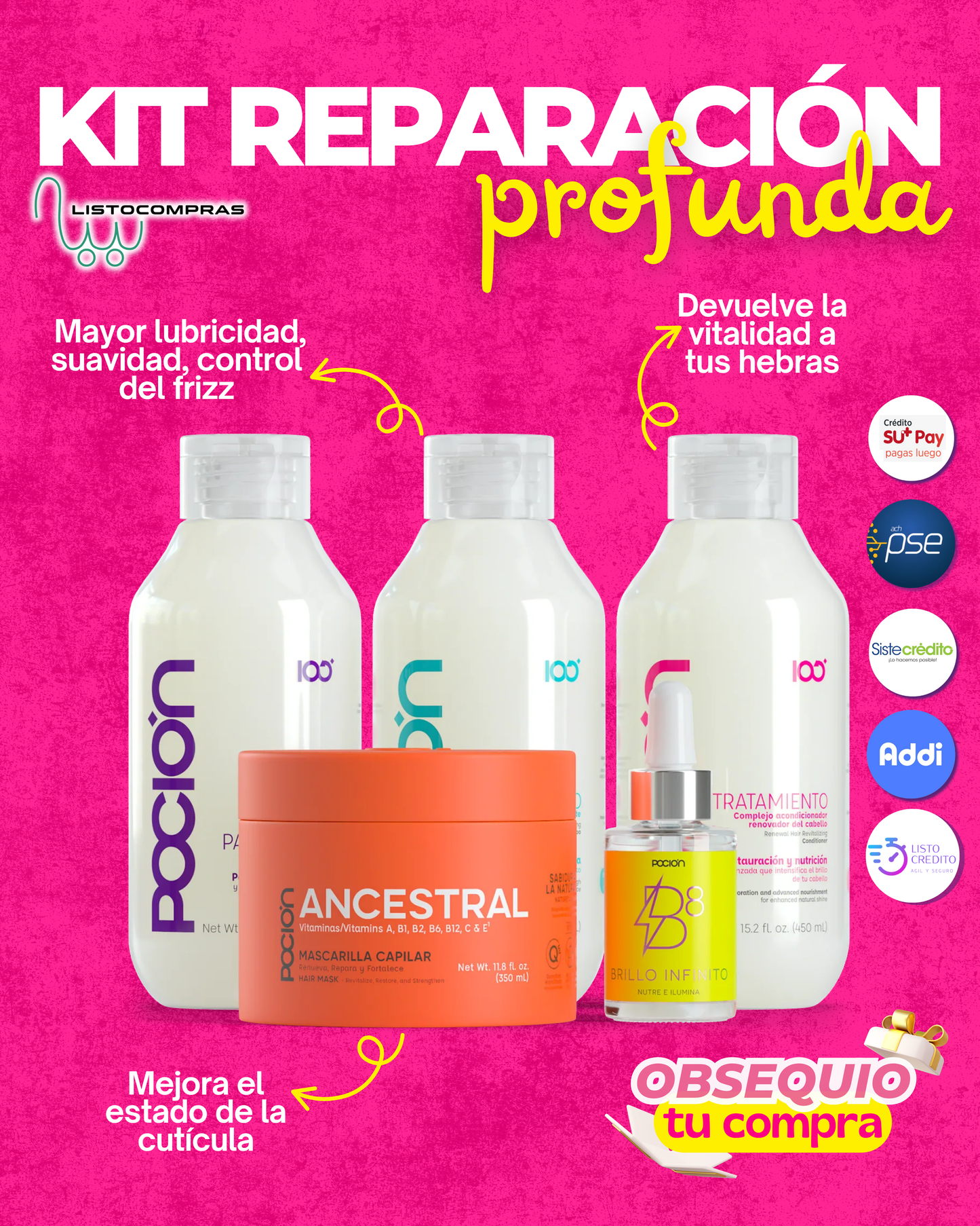 KIT POCION REPARACION PROFUNDA OFERTA 190.000