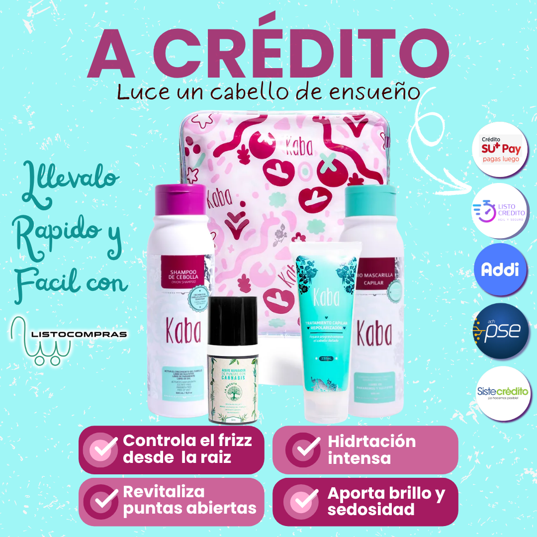 PROMOCION TU CABELLO LO MERECE (SHAMPOO +BIO MASCARILLA+ REPORALIZADOR+ACEITE REPARADOR DE PUNTAS) PRECIO 159.000