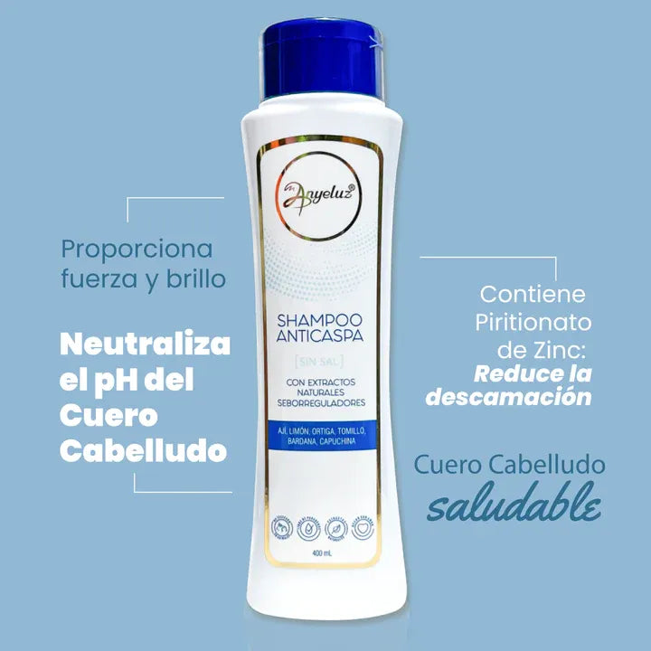 SHAMPOO ANTICASPA ANYELUZ X 400 ML