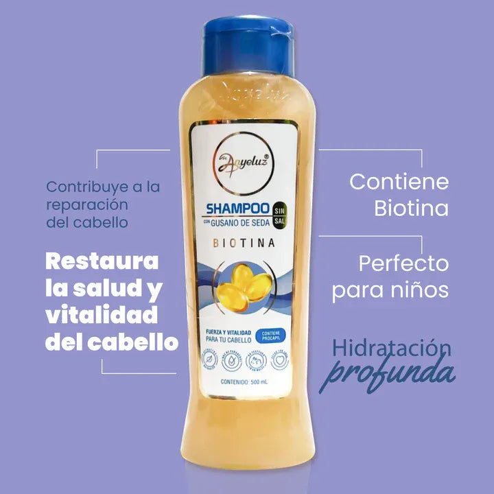 SHAMPOO CON GUSANO DE SEDA ANYELUZ X 500 ML