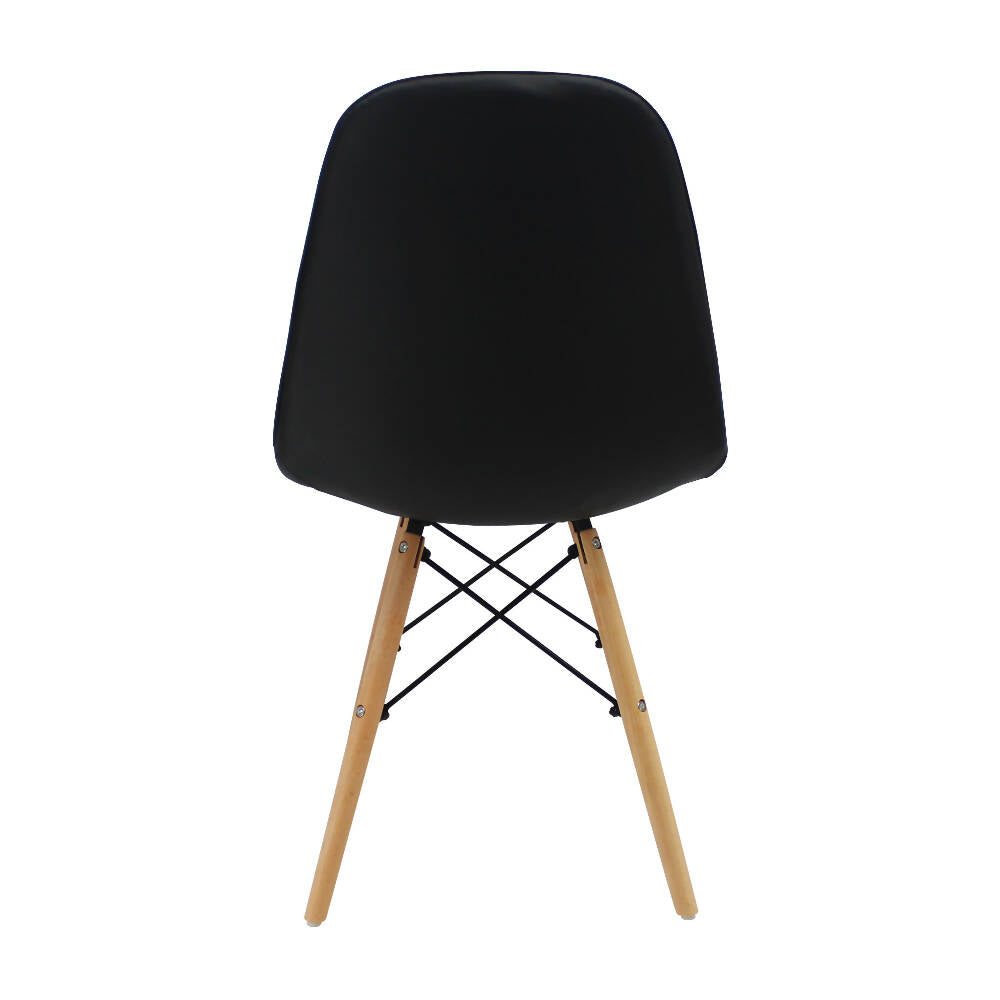 Silla Botones Eames Acolchada - Negra