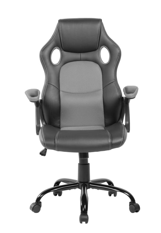 Silla Gamer Yokohama Negro, con Cómodo Espaldar y Rodachines - VIRTUAL MUEBLES