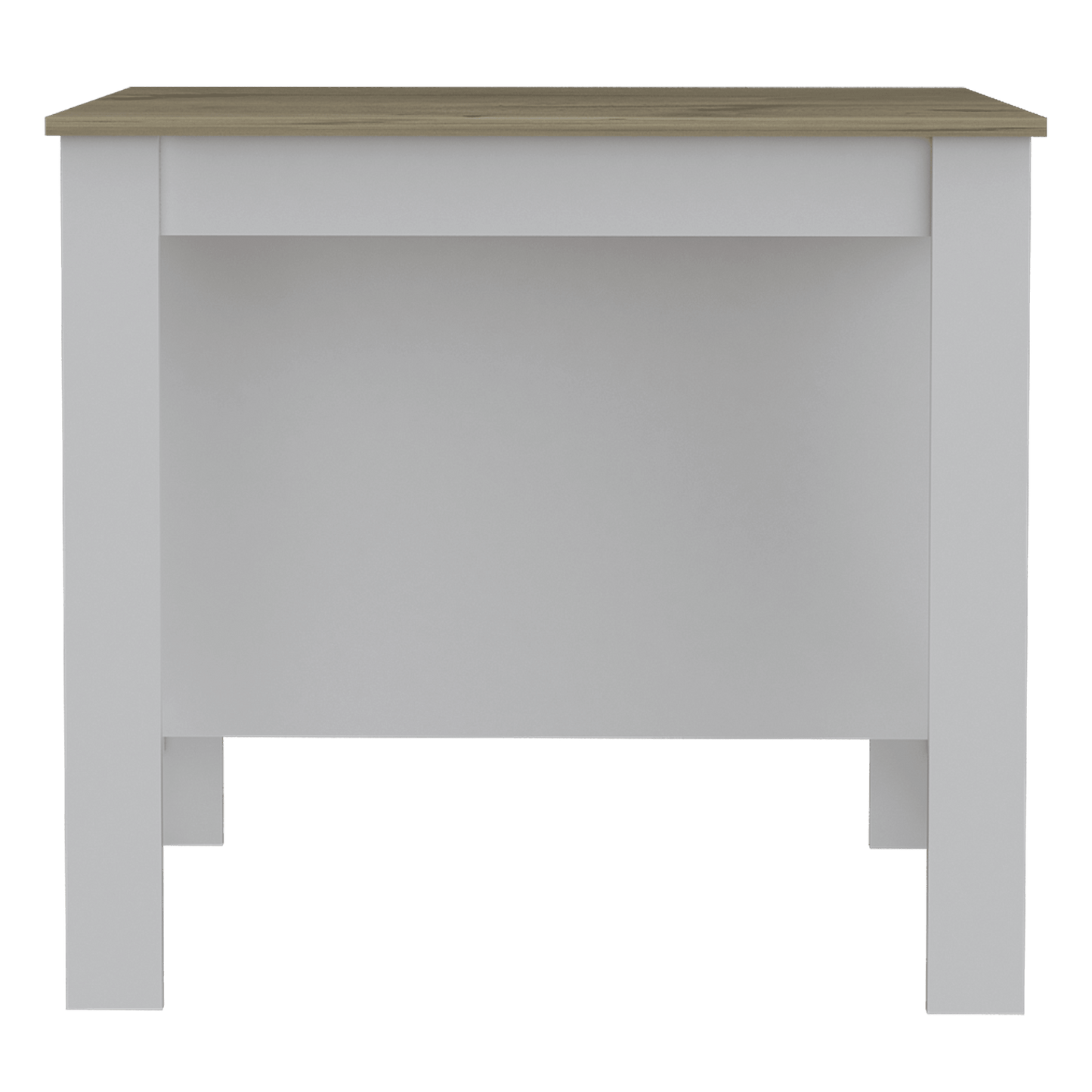 Mueble Auxiliar de Cocina Draco color Blanco y Miel para Cocina.