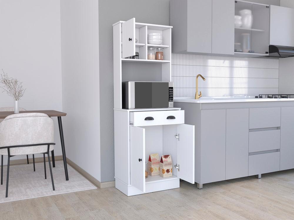 Alacena Almena, Blanco Duqueza, con puertas y gran capacidad de almacenaje ZF - VIRTUAL MUEBLES