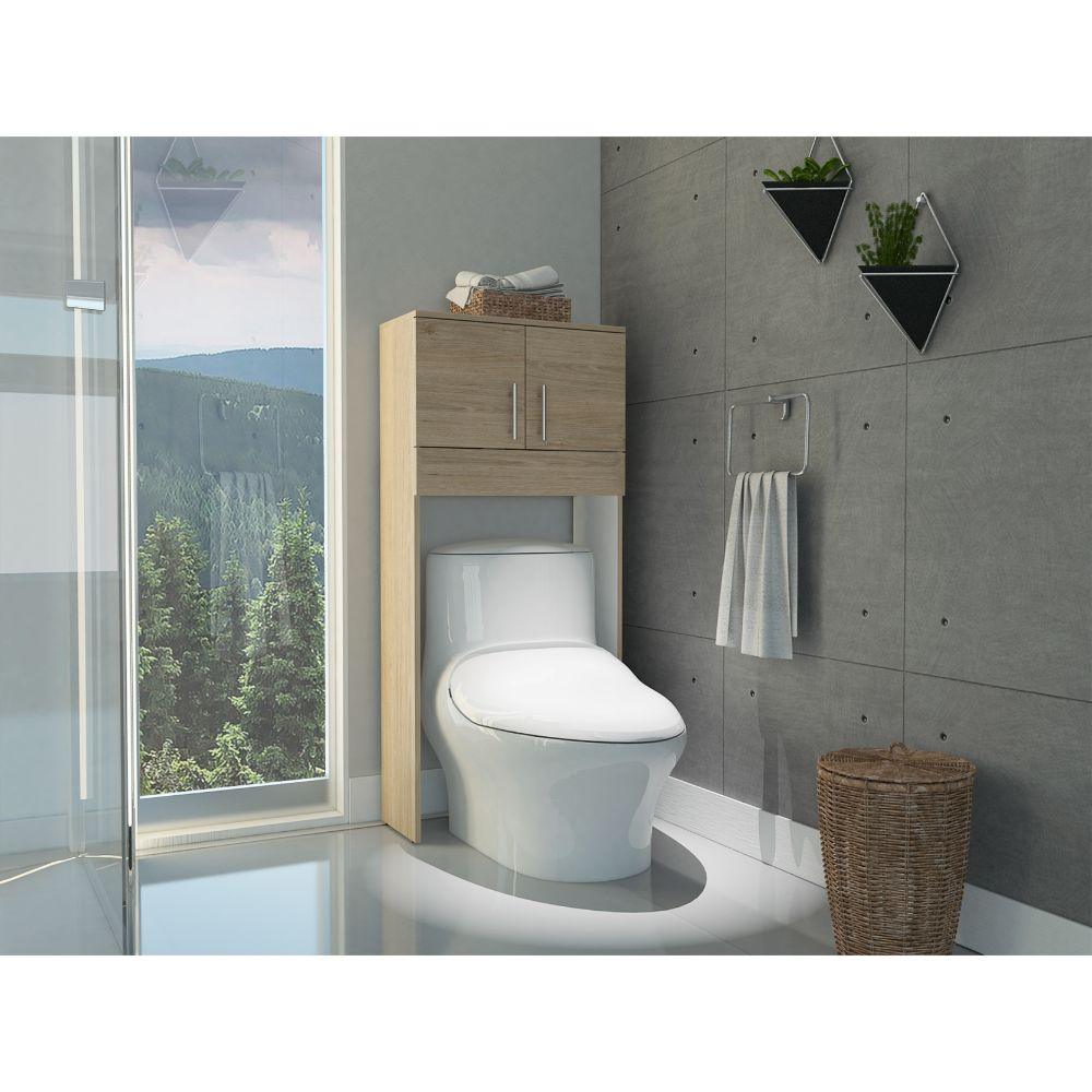Gabinete de Baño Aqua color Beige y Blanco.