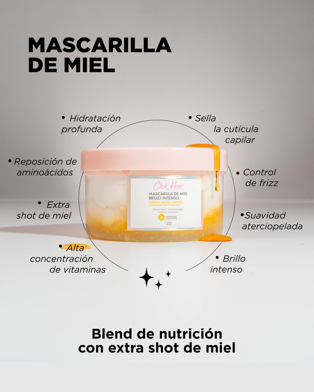 Mascarilla De Miel Brillo Intenso x 300ml