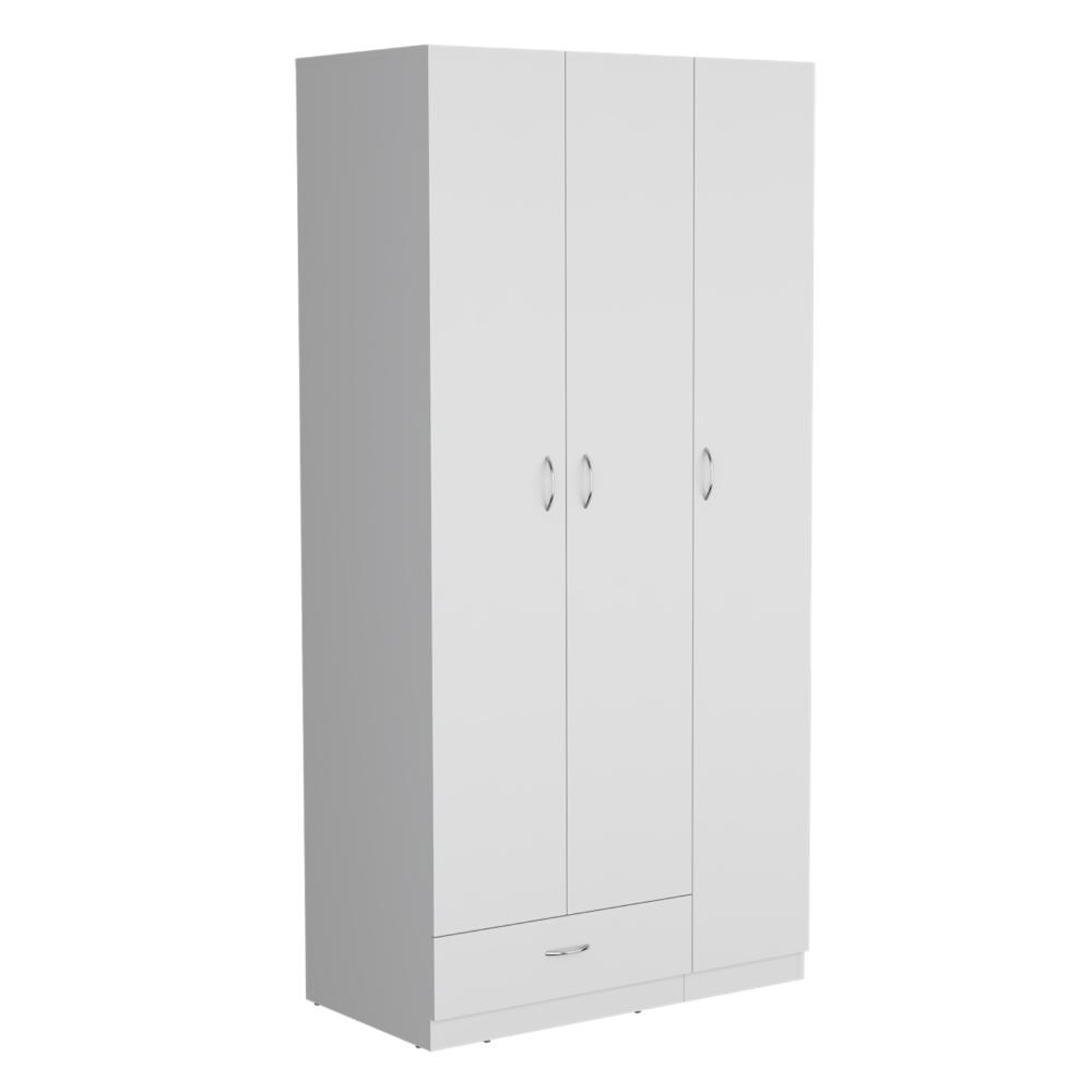 Closet Viltex, Blanco, con un cajon, amplios espacio para ropa