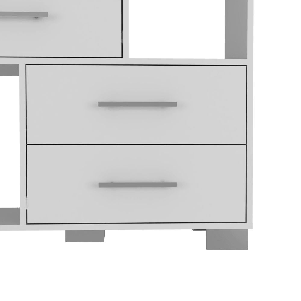 Organizador Karely, Blanco, 4 cajones multiusos deslizables ZF - VIRTUAL MUEBLES