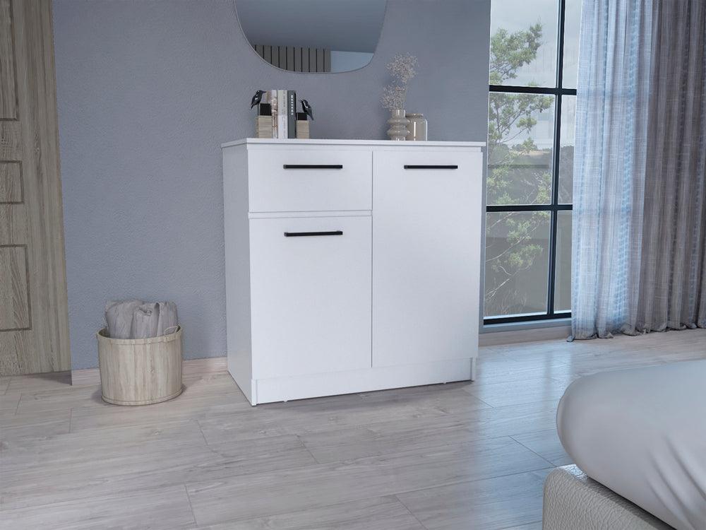 Closet Indira, Blanco Duqueza, con tres cajones multiusos deslizables ZF - VIRTUAL MUEBLES