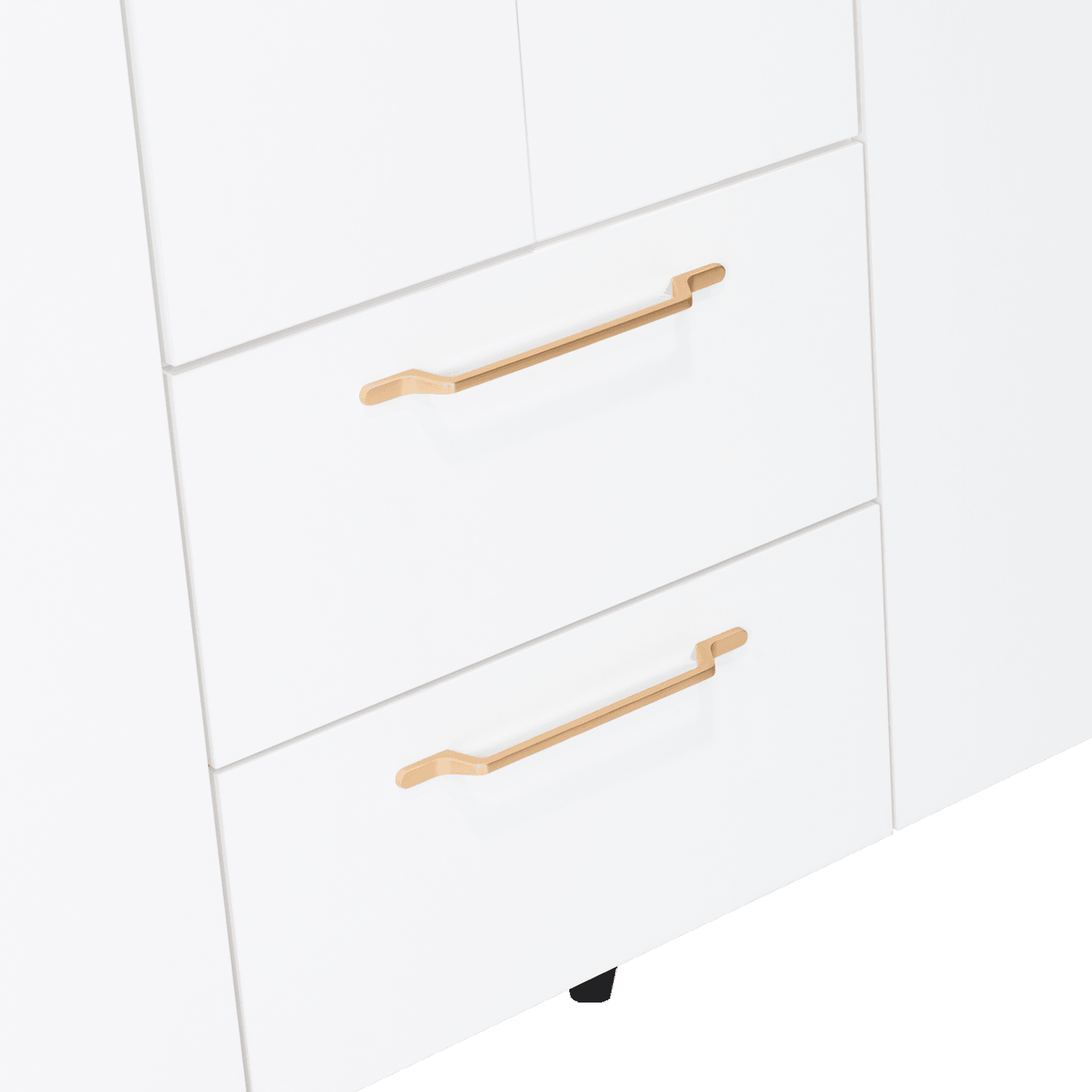 Closet Eco Golden, Blanco y Dorado, Variedad de Entrepaños y Cuatro Puertas Abatibles - VIRTUAL MUEBLES