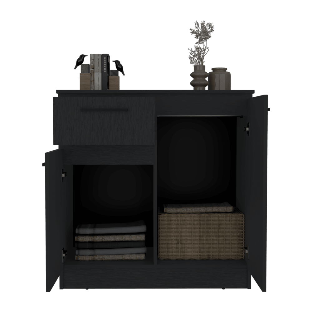 Closet Indira, Wengue, con tres cajones multiusos deslizables ZF - VIRTUAL MUEBLES