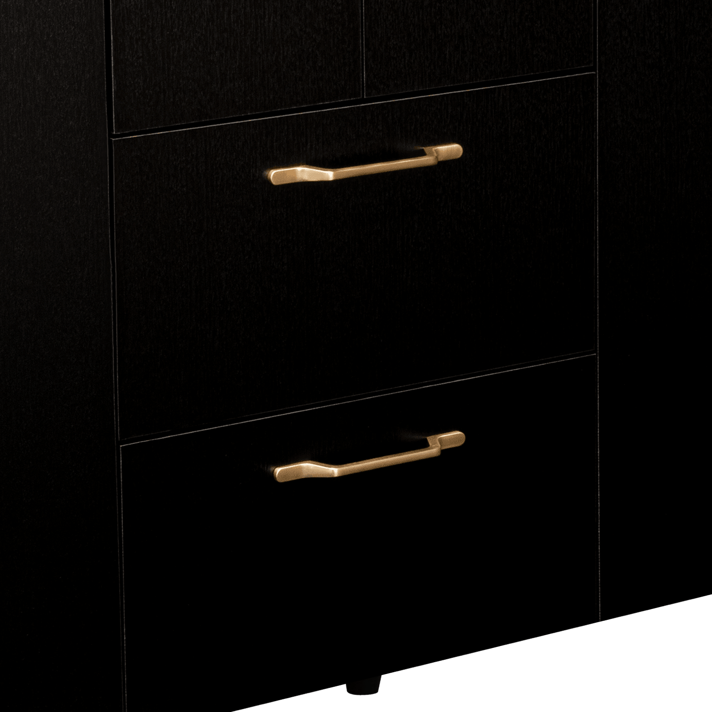 Closet Eco Golden, Wengue y Dorado, Variedad de Entrepaños y Seis Puertas Abatibles - VIRTUAL MUEBLES