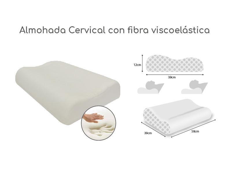 Almohada Visco Cervical para Habitación.