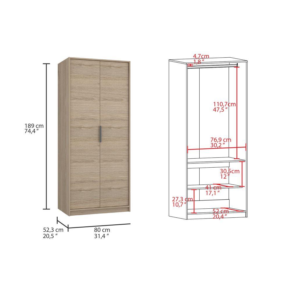 Closet Wesley color Beige y Blanco para Habitación.