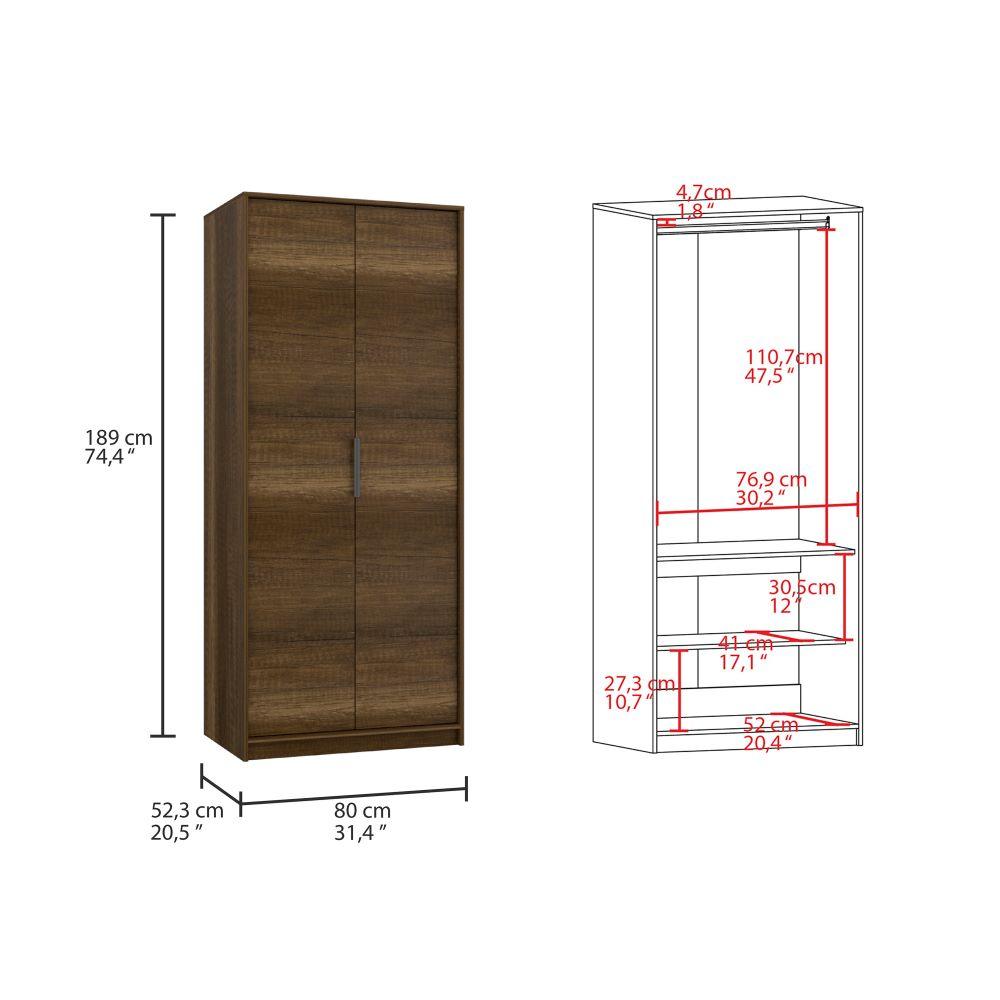 Closet Wesley color Cobre y Wengue para Habitación.