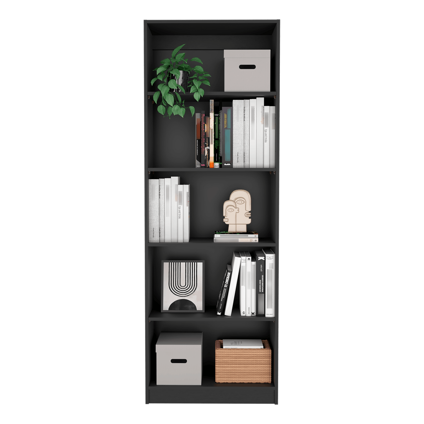 Combo de Bibliotecas Home, Wengue, Incluye Cuatro Bibliotecas. - VIRTUAL MUEBLES