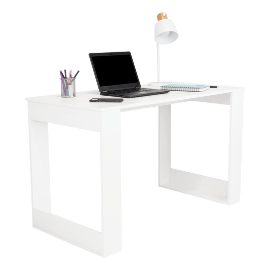 Escritorio Elora, Blanco, Ideal Para Espacios de Trabajo - VIRTUAL MUEBLES