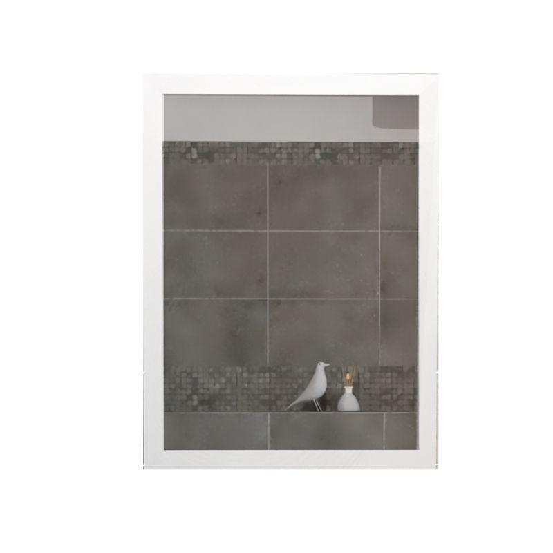 Espejo Rectangular Catania color Gris para Sala o Baño.