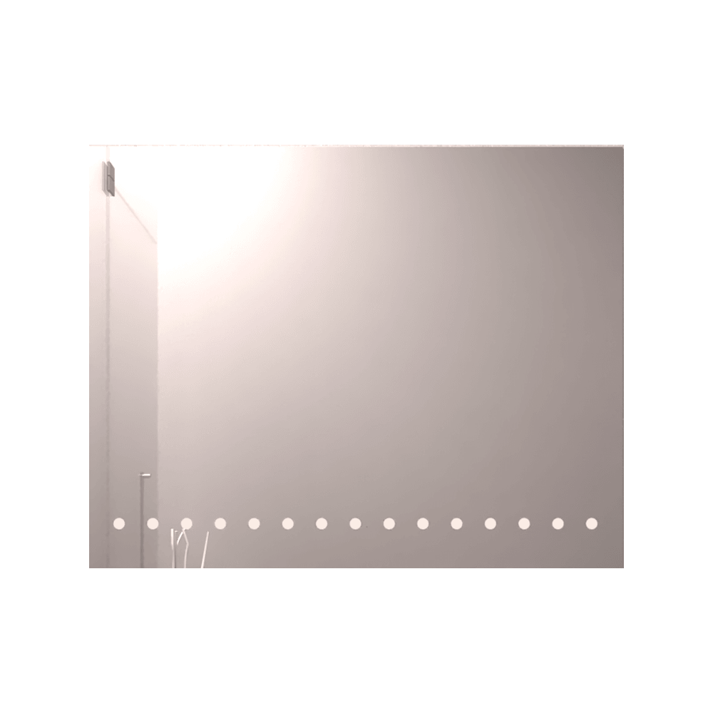 Espejo Rectangular Osiris color Gris para Sala o Baño.