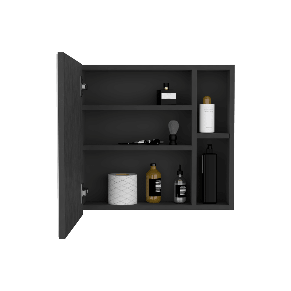 Gabinete De Baño, Omaina, Wengue, con Amplio Espacio Para Guardar Objetos De Aseo ZF - VIRTUAL MUEBLES