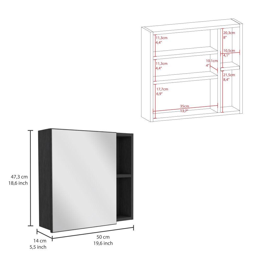 Gabinete De Baño, Omaina, Wengue, con Amplio Espacio Para Guardar Objetos De Aseo ZF - VIRTUAL MUEBLES