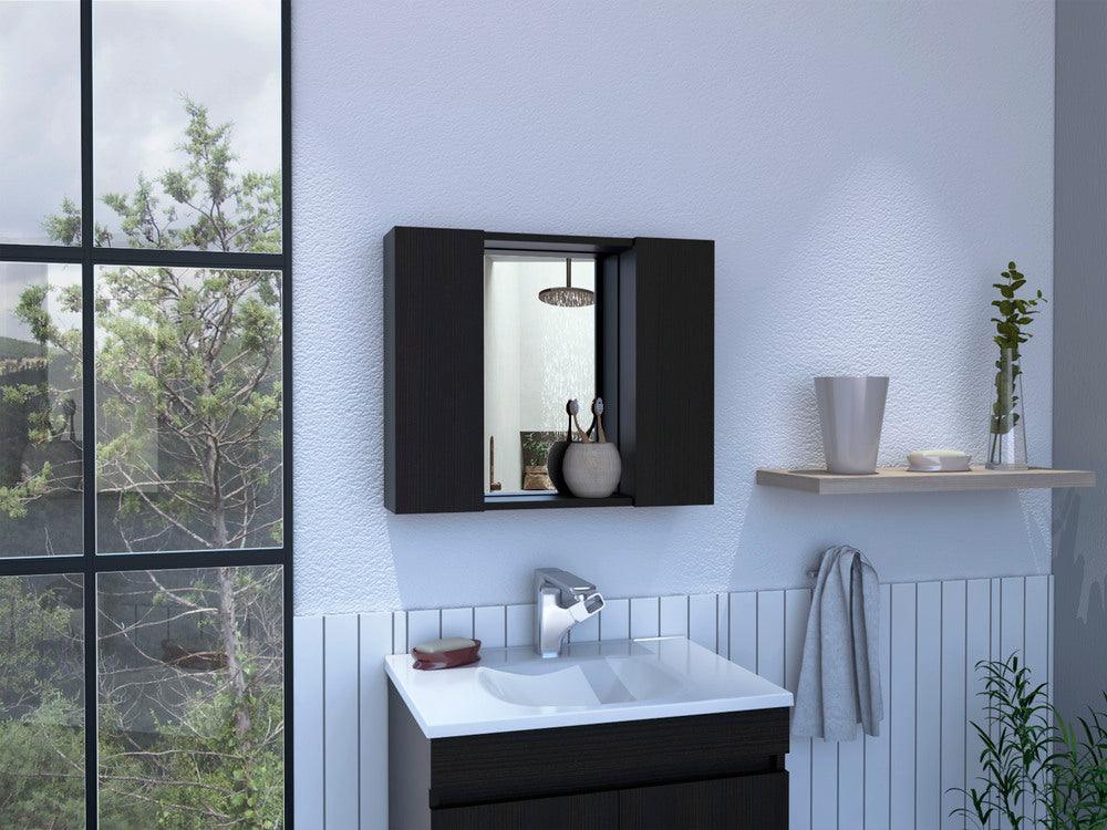 Estantería de Baño Kova, Wengue, con Cuatro Entrepaños ZF - VIRTUAL MUEBLES