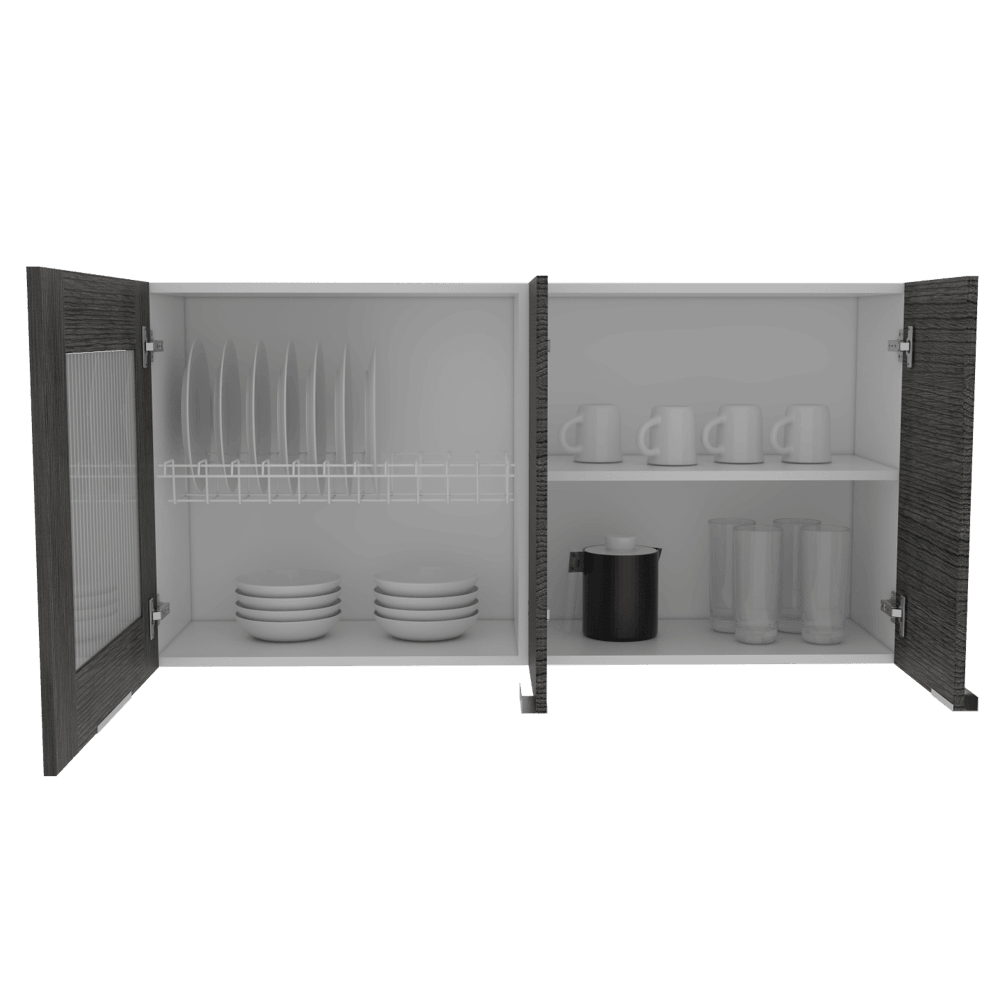 Gabinete Superior Diamante color Gris para Cocina.