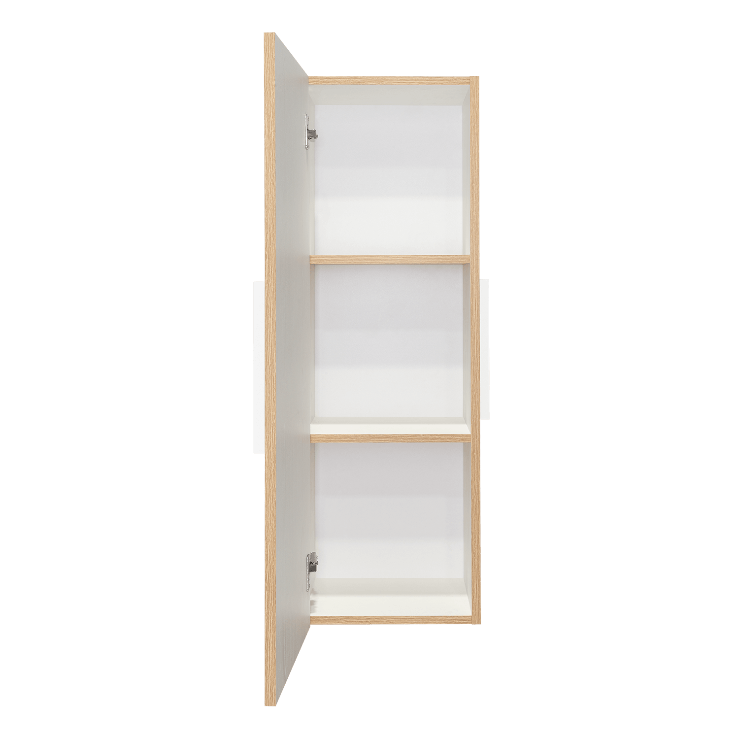 Gabinete de Baño Picasso, Blanco y Café Claro, con Espacio Para Guardar Objetos de Aseo ZF - VIRTUAL MUEBLES