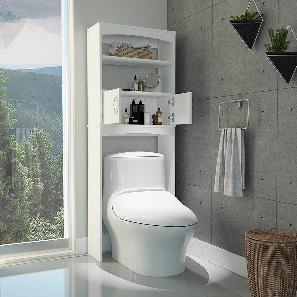 Gabinete de Baño Sabik, Blanco, Con Puertas Batientes Y Entrepaño Móvil - VIRTUAL MUEBLES