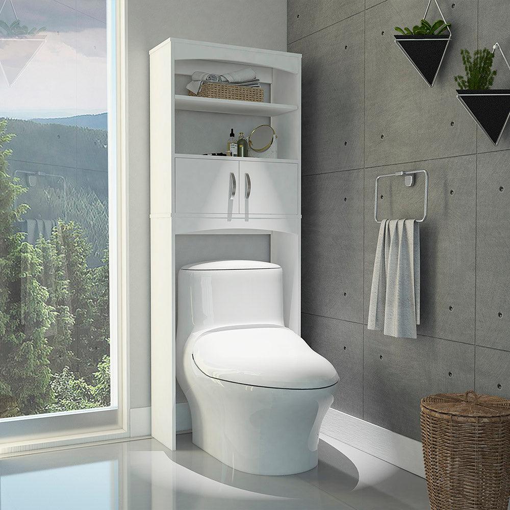 Gabinete de Baño Sabik, Blanco, Con Puertas Batientes Y Entrepaño Móvil - VIRTUAL MUEBLES