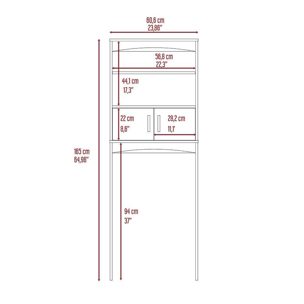 Gabinete de Baño Sabik, Blanco, Con Puertas Batientes Y Entrepaño Móvil - VIRTUAL MUEBLES