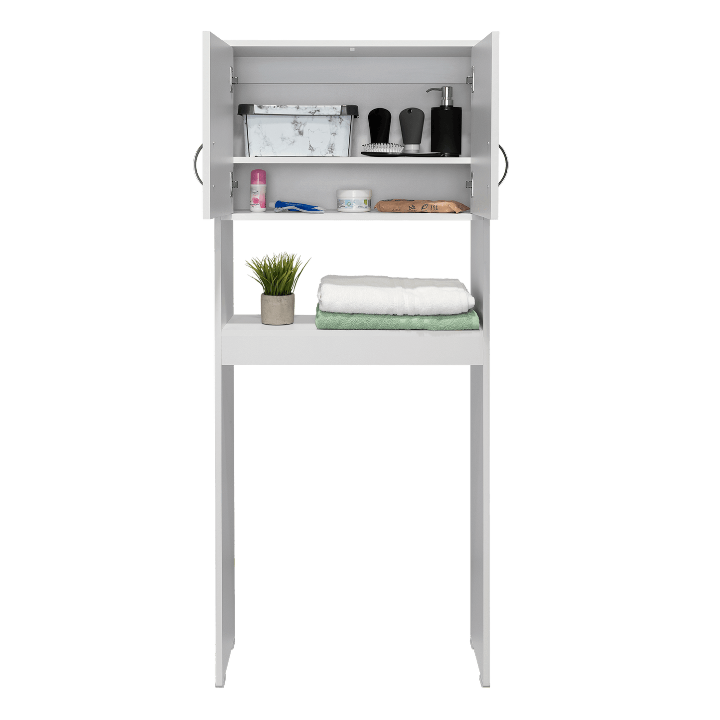 Gabinete de Baño Apolis, Blanco, Ideal Para Ahorrar Espacio - VIRTUAL MUEBLES