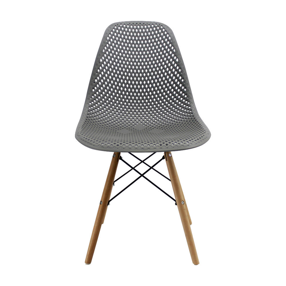 Kit por 4 Silla Air Eames Para Sala Comedor Restaurante - Gris