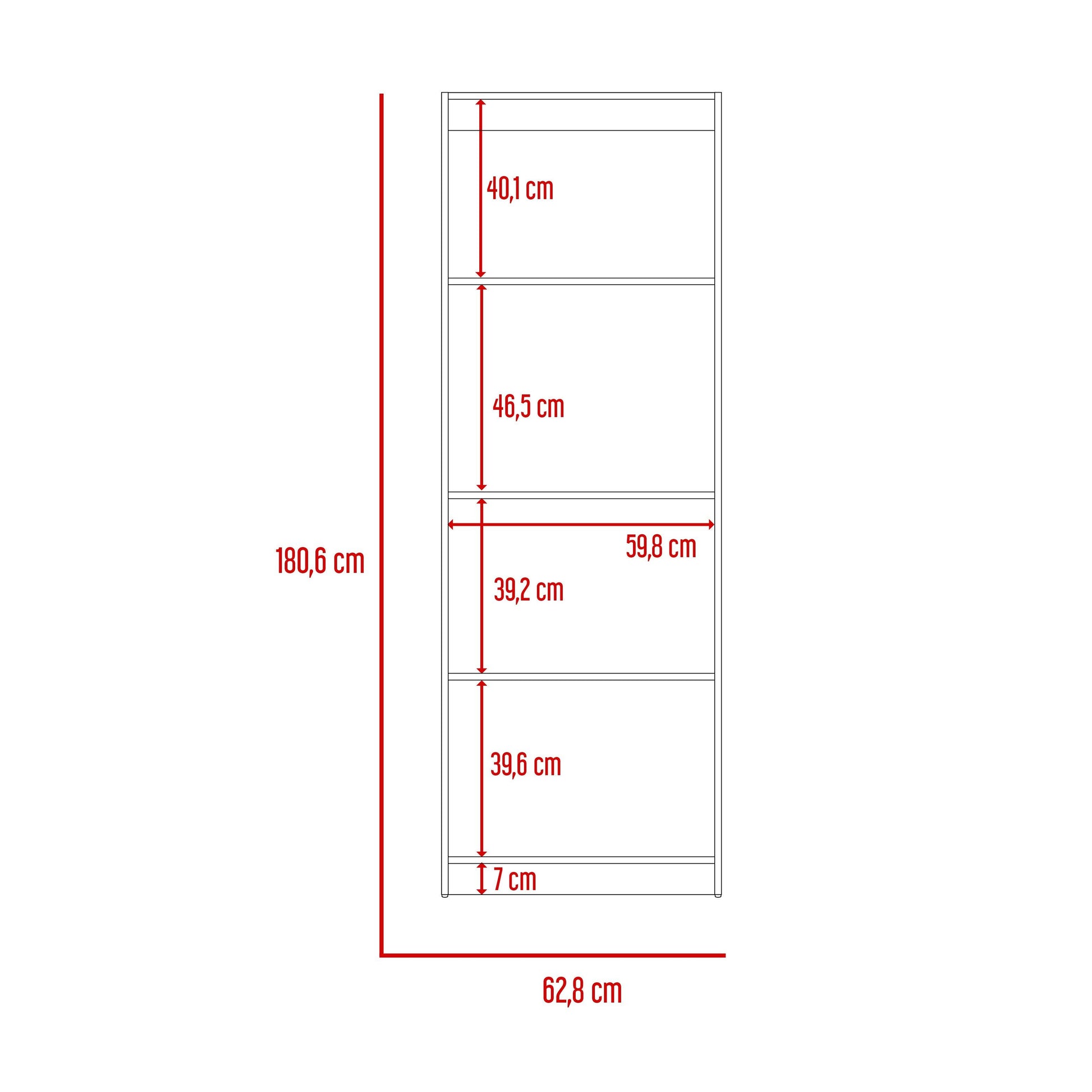 Combo de Bibliotecas Home, Wengue, Incluye Cuatro Bibliotecas. - VIRTUAL MUEBLES