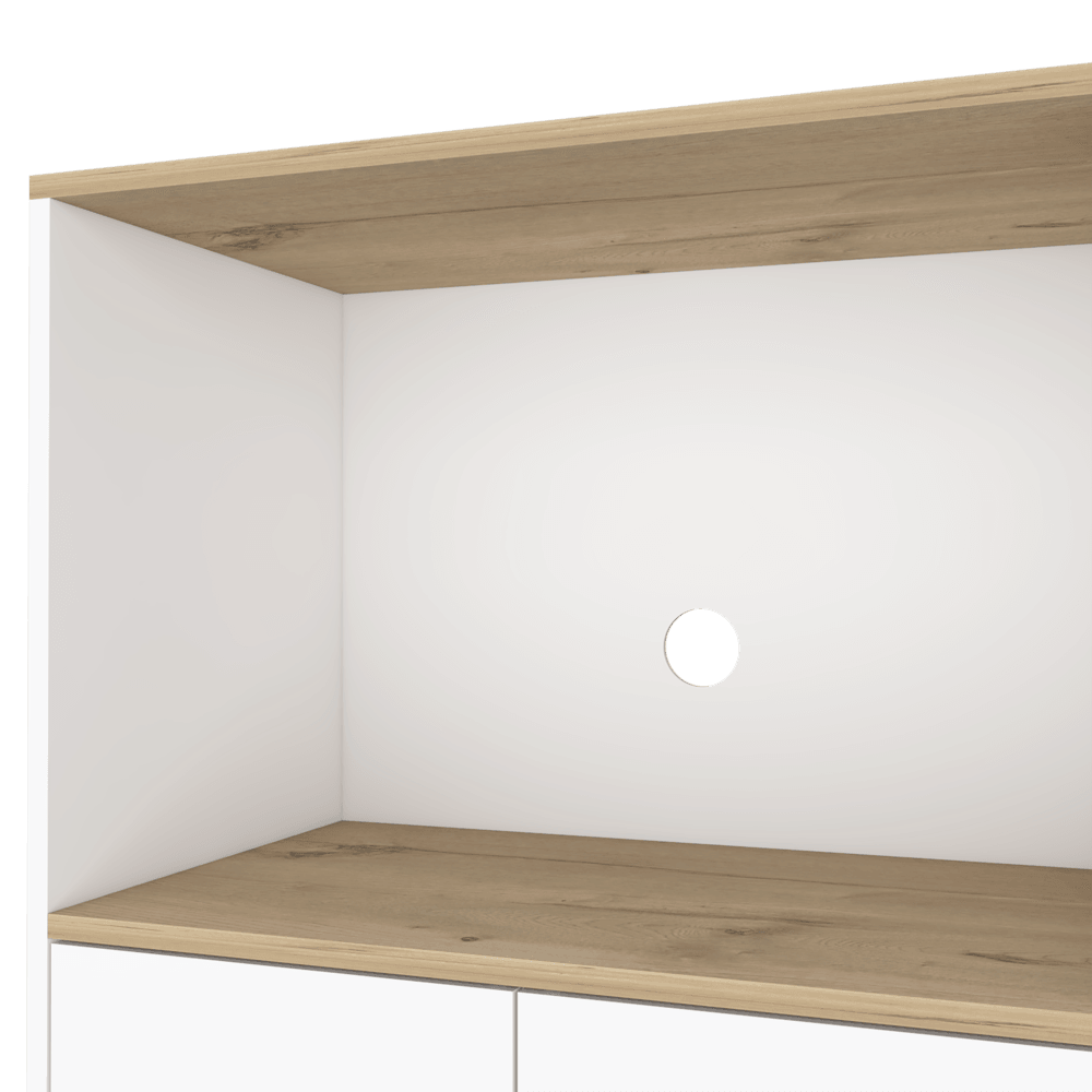 Mueble Auxiliar Lirio, Zabedra, con Espacio Para Microondas ZF - VIRTUAL MUEBLES