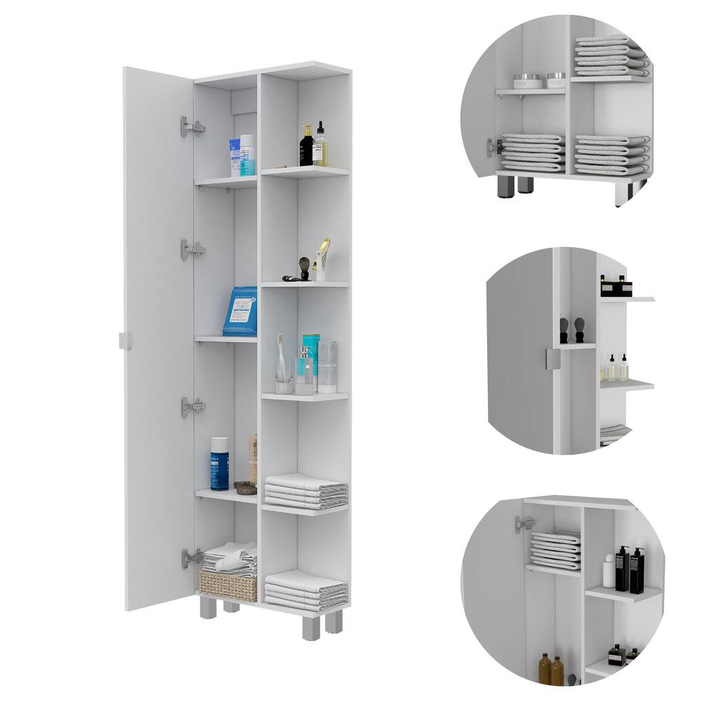 Estantería de Baño Mulán, Blanco, con Cinco Entrepaños ZF - VIRTUAL MUEBLES