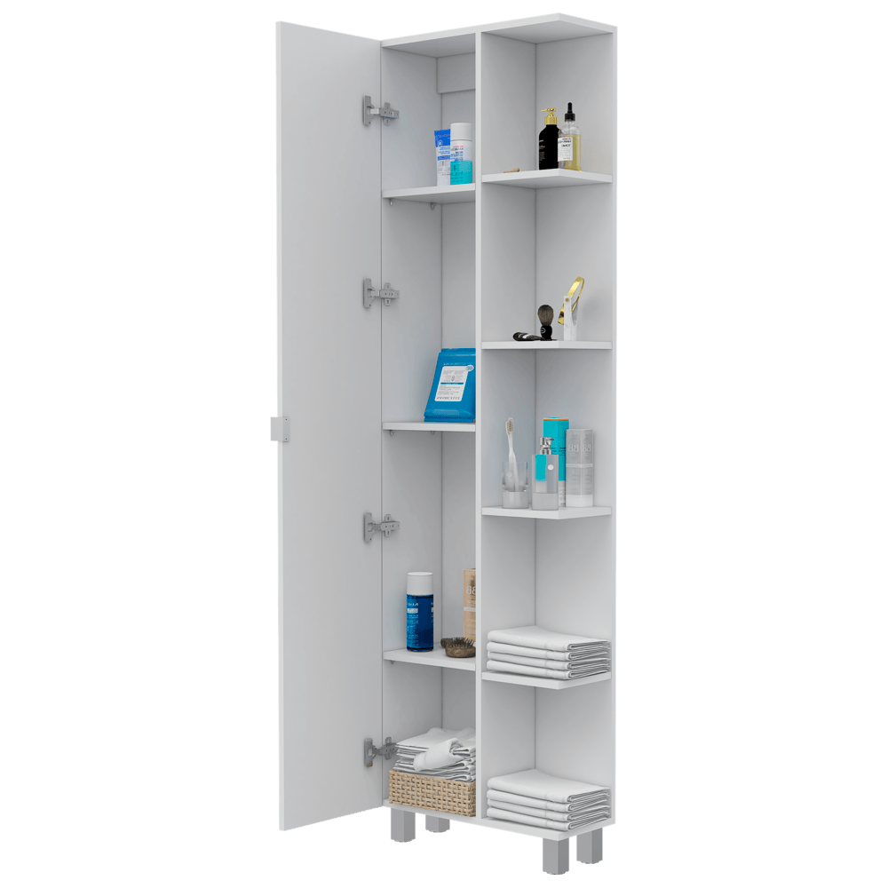 Estantería de Baño Mulán, Blanco, con Cinco Entrepaños ZF - VIRTUAL MUEBLES