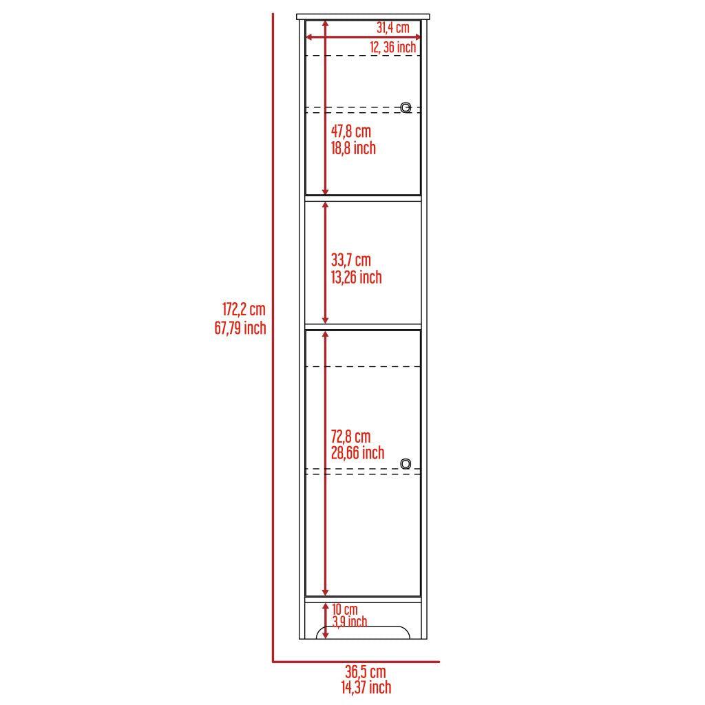 Mueble Auxiliar de Baño Ibis color Café claro para Baño.