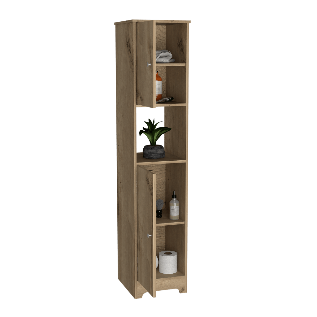 Mueble Auxiliar de Baño Ibis color Café claro para Baño.