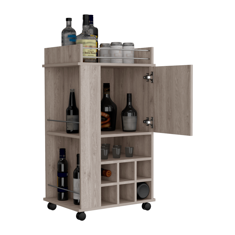 Bar Finland, Humo, con amplios espacios para ubicar y botellas ZF - VIRTUAL MUEBLES