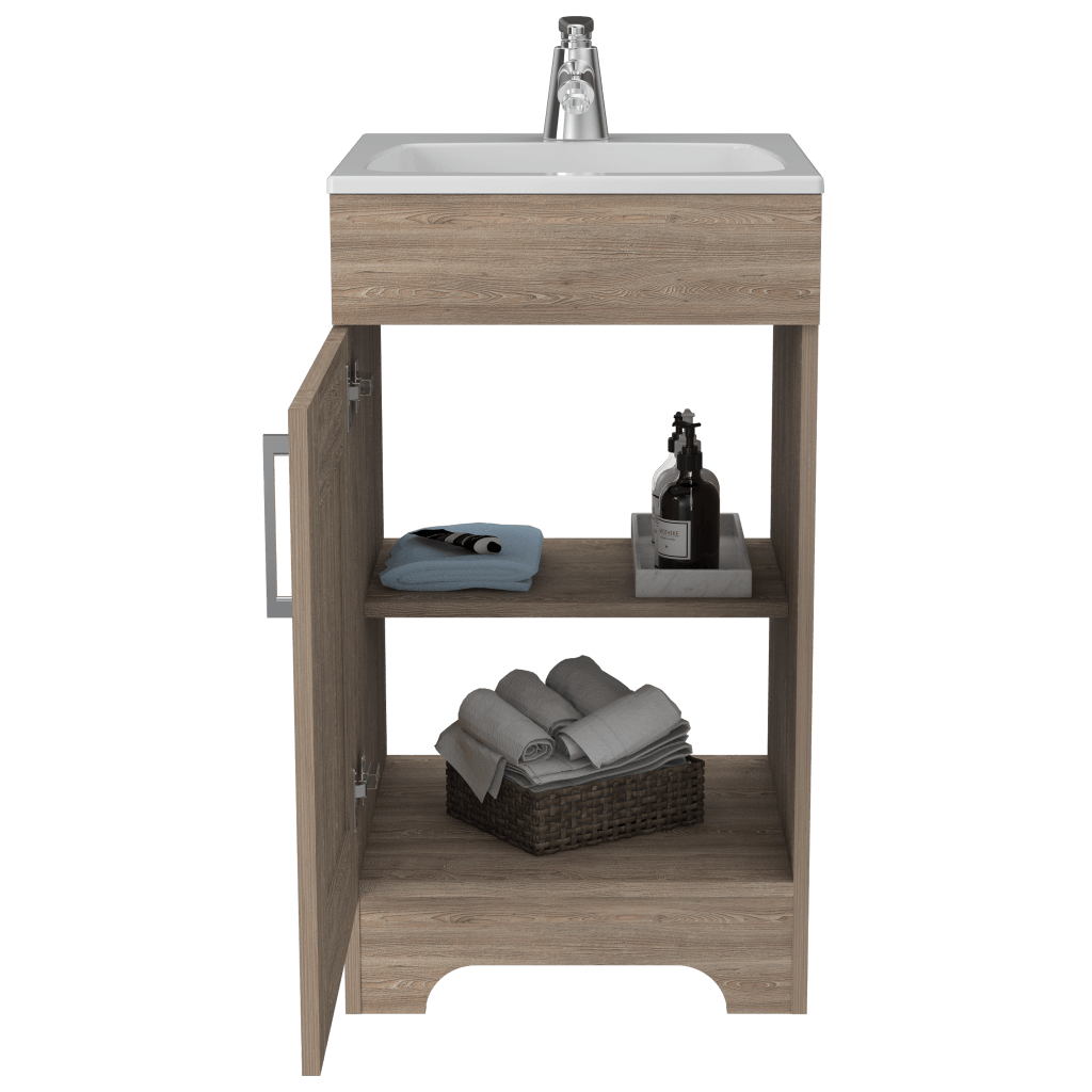 Mueble Lavamanos Apolis color Miel Para Baño.