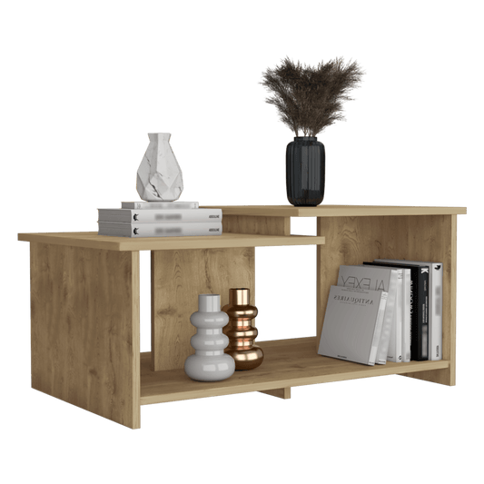 Mesa de Centro Trueno, Macadamia, con Amplio Espacio Ideal Para Ubicar Decoraciones - VIRTUAL MUEBLES