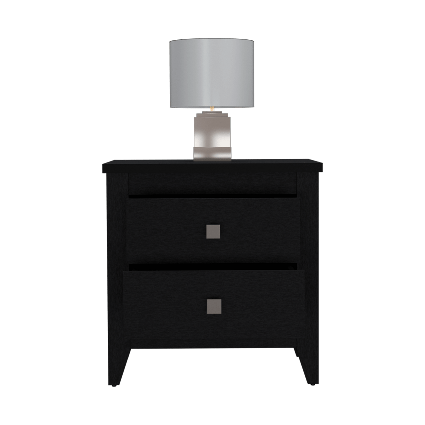 Mesa de Noche Dalot, Wengue, con Cajones y Diseño Moderno ZF - VIRTUAL MUEBLES