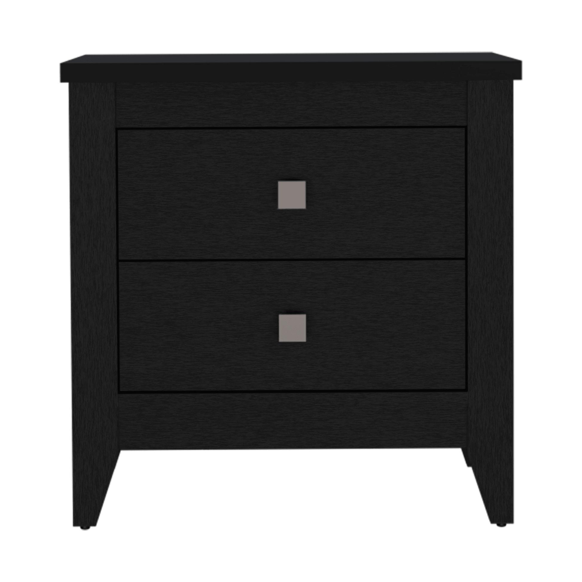 Mesa de Noche Dalot, Wengue, con Cajones y Diseño Moderno ZF - VIRTUAL MUEBLES